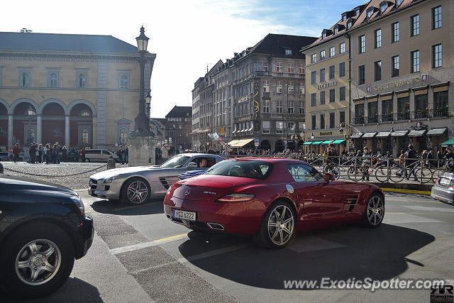 Mercedes SLS AMG spotted in Munich, Germany