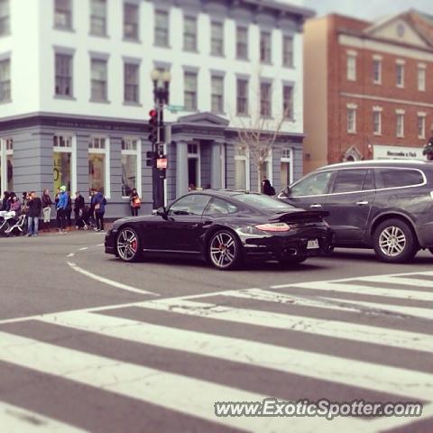 Porsche 911 Turbo spotted in Georgetown, Virginia