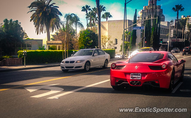 Ferrari 458 Italia spotted in Los Angeles, California