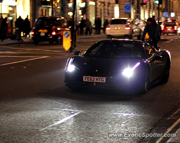 Ferrari 458 Italia spotted in London, United Kingdom