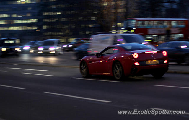 Ferrari California spotted in London, United Kingdom