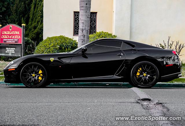 Ferrari 599GTB spotted in La Jolla, California