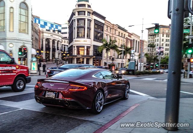 Aston Martin Vanquish spotted in Beverly Hills, California