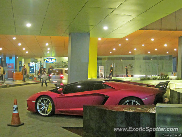 Lamborghini Aventador spotted in Jakarta, Indonesia