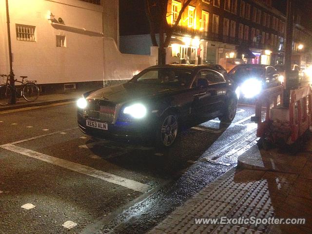 Rolls Royce Wraith spotted in London, United Kingdom