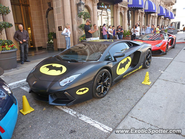 Lamborghini Aventador spotted in Beverly Hills, California