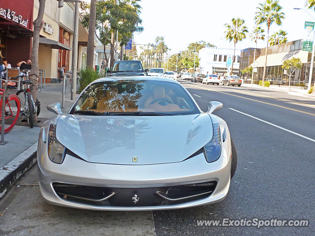 Ferrari 458 Italia spotted in Beverly Hills, California