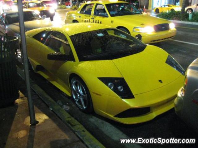 Lamborghini Murcielago spotted in South Miami Beach, Florida