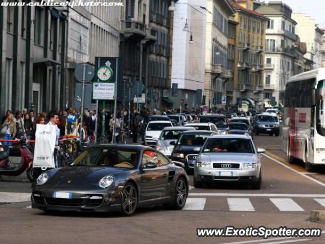 Porsche 911 Turbo spotted in Milan, Italy