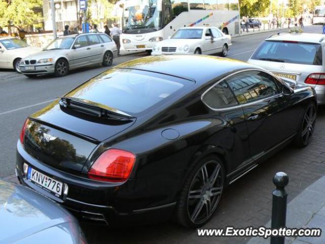 Bentley Continental spotted in Budapest, Hungary