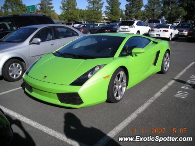 Lamborghini Gallardo spotted in Sacramento, California