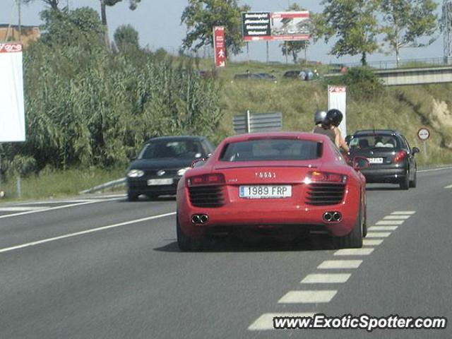 Audi R8 spotted in Montmelo (Barcelona), Spain