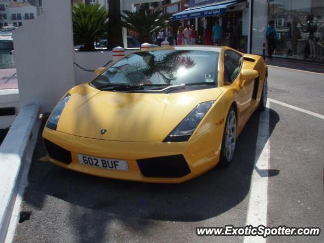 Lamborghini Gallardo spotted in Puerto Banus, Marbella, Spain