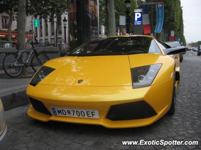 Lamborghini Murcielago spotted in Paris, France