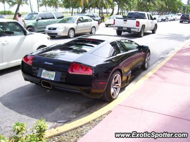 Lamborghini Murcielago spotted in South Beach, Miami Beach, Florida