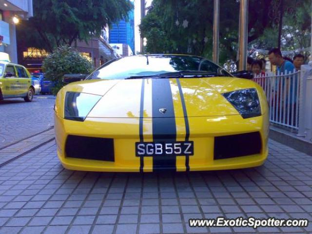 Lamborghini Murcielago spotted in Orchard Road, Singapore