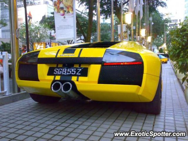 Lamborghini Murcielago spotted in Orchard Road, Singapore