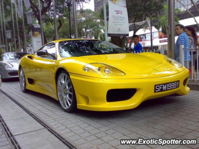 Ferrari 360 Modena spotted in Orchard Road, Singapore