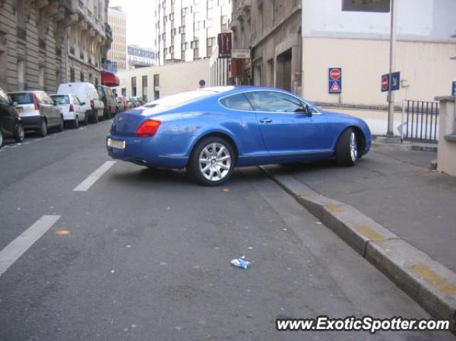 Bentley Continental spotted in Paris, France