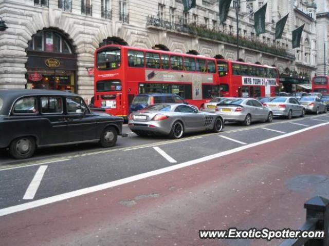 Mercedes SLR spotted in London, United Kingdom