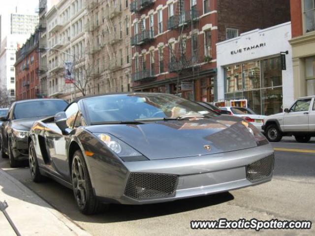 Lamborghini Gallardo spotted in New York, New York