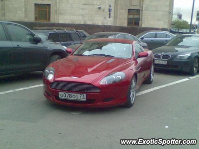 Aston Martin DB9 spotted in Moscow, Russia