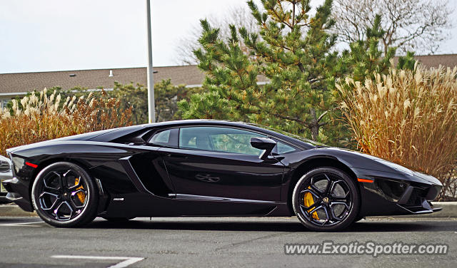 Lamborghini Aventador spotted in Long Branch, New Jersey