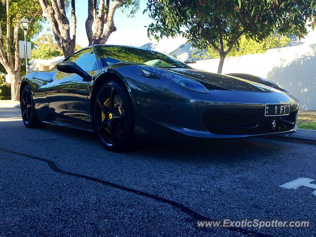 Ferrari 458 Italia spotted in Perth, Australia