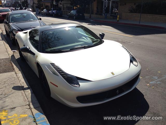 Ferrari 458 Italia spotted in Los Angeles, California