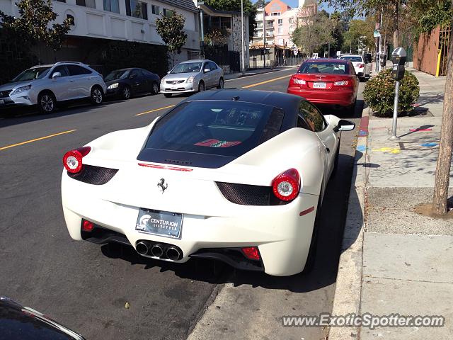 Ferrari 458 Italia spotted in Los Angeles, California