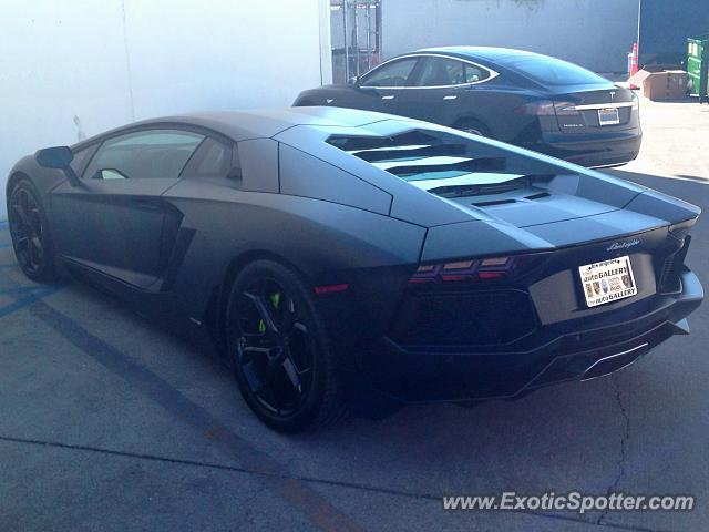 Lamborghini Aventador spotted in Encino, California