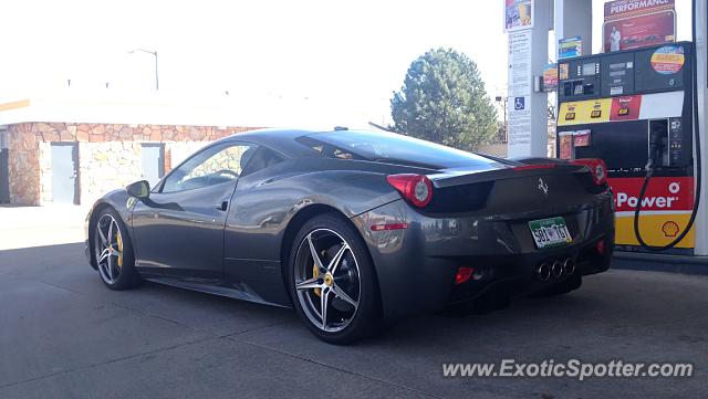 Ferrari 458 Italia spotted in Littleton, Colorado