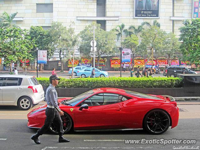 Ferrari 458 Italia spotted in Jakarta, Indonesia