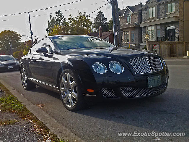 Bentley Continental spotted in Toronto, Canada