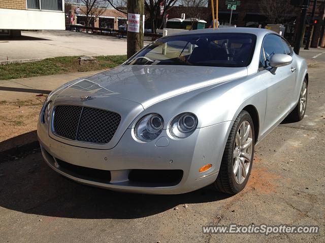 Bentley Continental spotted in Raleigh, North Carolina