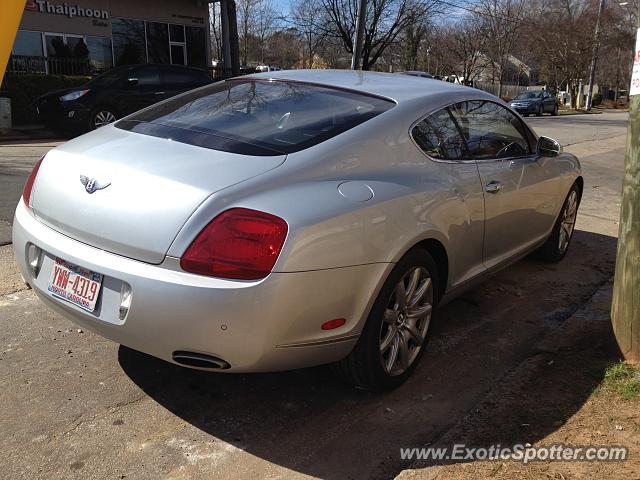 Bentley Continental spotted in Raleigh, North Carolina