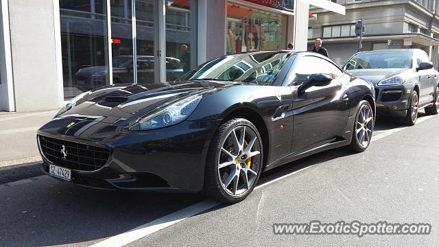 Ferrari California spotted in Zurich, Switzerland