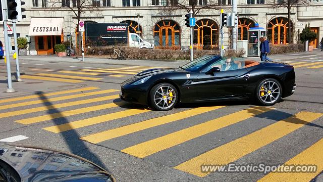 Ferrari California spotted in Zurich, Switzerland