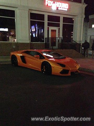 Lamborghini Aventador spotted in Huntersville, North Carolina