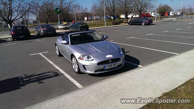 Jaguar XKR spotted in Aire d'Urvillers, France