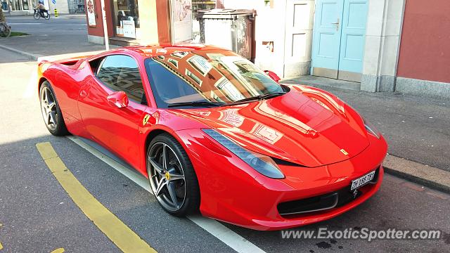 Ferrari 458 Italia spotted in Zurich, Switzerland