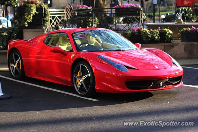 Ferrari 458 Italia spotted in London, United Kingdom