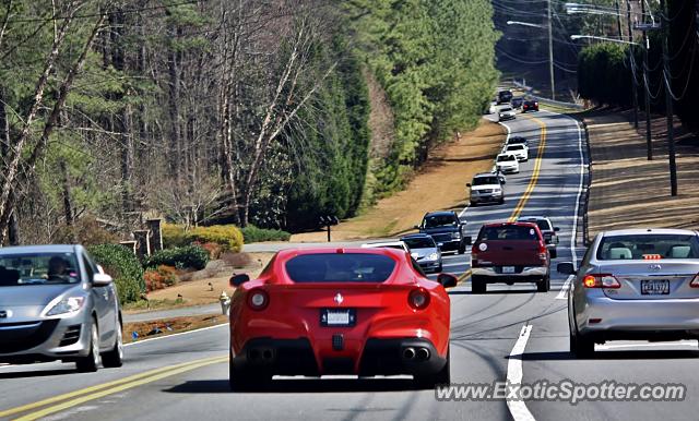 Ferrari F12 spotted in John's Creek, Georgia