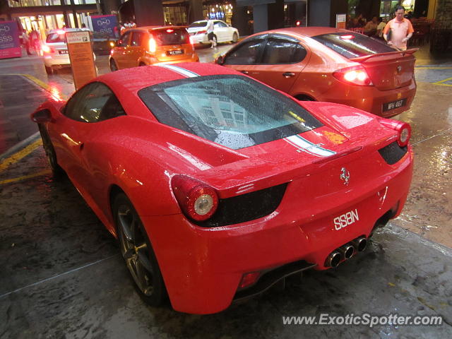 Ferrari 458 Italia spotted in Kuala Lumpur, Malaysia