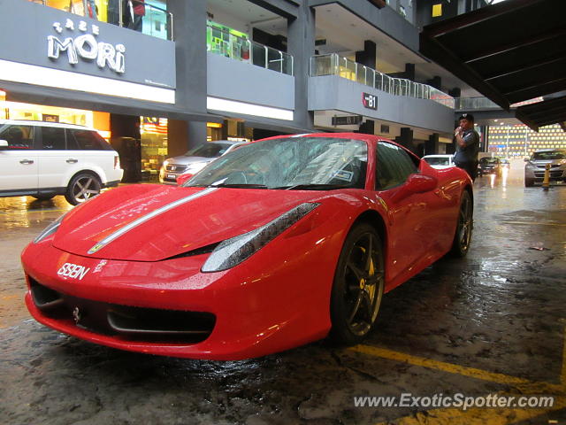 Ferrari 458 Italia spotted in Kuala Lumpur, Malaysia