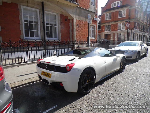 Ferrari 458 Italia spotted in London, United Kingdom