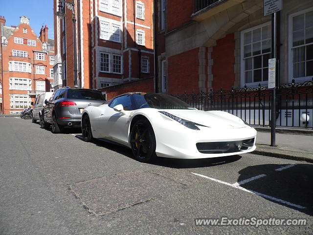 Ferrari 458 Italia spotted in London, United Kingdom