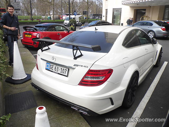 Mercedes C63 AMG Black Series spotted in London, United Kingdom