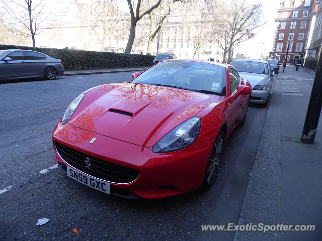 Ferrari California spotted in London, United Kingdom