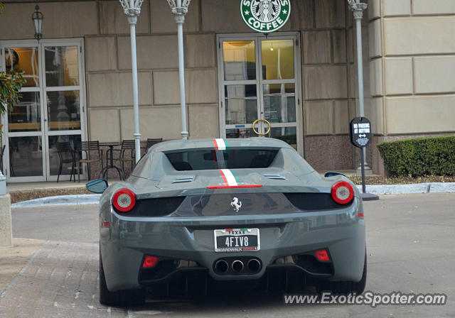 Ferrari 458 Italia spotted in Dallas, Texas